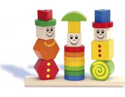 Heros dřevěná hra puzzle figurky