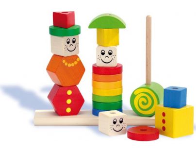 Heros dřevěná hra puzzle figurky