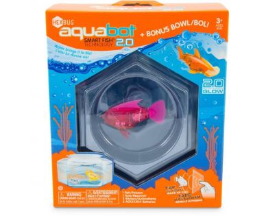 Hexbug Aquabot Led s akváriem Piraňa růžová