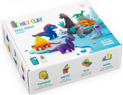 Hey Clay Mega Dinosaury modelina