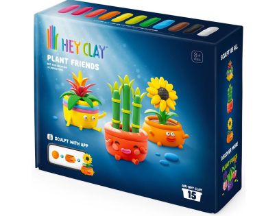 Hey Clay Rastlinkoví priatelia modelovacia sada s doplnkami, 15 tub