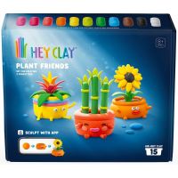 Hey Clay Rastlinkoví priatelia modelovacia sada s doplnkami, 15 tub 2