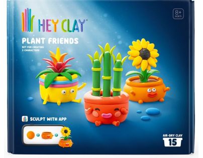 Hey Clay Rastlinkoví priatelia modelovacia sada s doplnkami, 15 tub