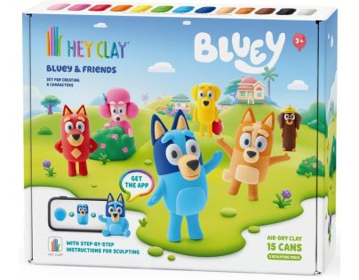 HEY CLAY_SET_BLUEY+ACCESSORIES_15PK_CEE