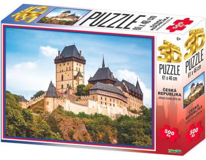 HM Studio 3D Puzzle Hrad Karlštejn 500 dielikov