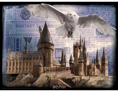 HM Studio 3D Puzzle Harry Potter Rokfort a Hedviga 500 dielikov
