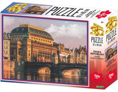 HM Studio 3D Puzzle Praha Národné divadlo 500 dielikov