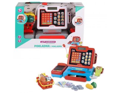 HM Studio Detská Pokladnica digitálne bielo-šedá - Poškodený obal
