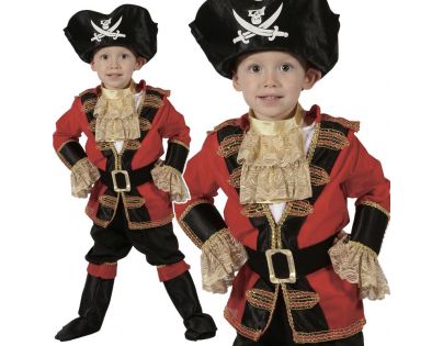 HM Studio Detský kostým Pirát 92 - 104 cm - Poškodený obal