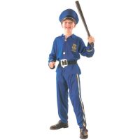 HM Studio Detský kostým Policajt 120 - 130 cm - Poškodený obal