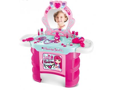 HM Studio Kosmetický stolek s příslušenstvím 23 ks