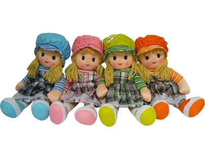 Hm Studio Bábika handrová šaty kockované 50 cm