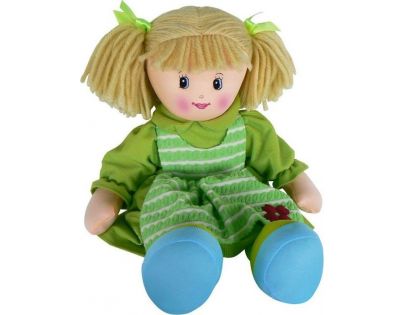 HM Studio Bábika handrová šaty s kvetinou 50 cm