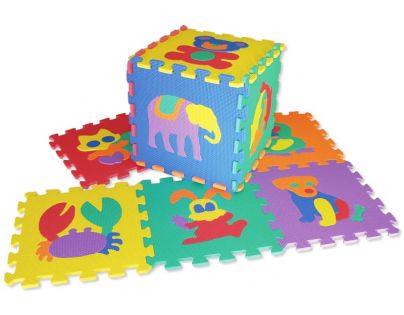 HM STUDIO 145070D - Pěnové puzzle zvířátka 30 x 30 cm (10 dílků)