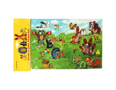 HM Studio Puzzle penové Krtko a torta 12 dielikov