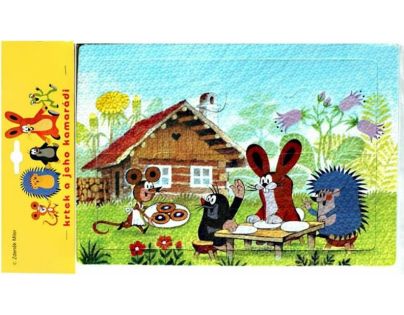 HM Studio Puzzle penové Krtko pred chalúpkou 6 dielikov
