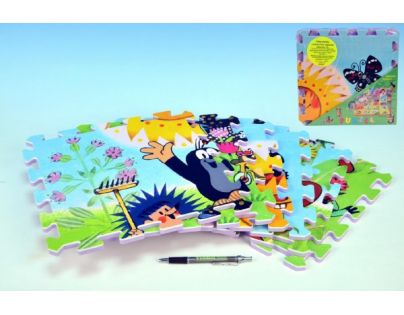 HM STUDIO 145070PK3 - Pěnové puzzle Krtek 30x30 6ks