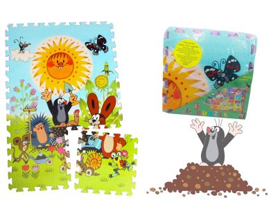 HM STUDIO 145070PK3 - Pěnové puzzle Krtek 30x30 6ks