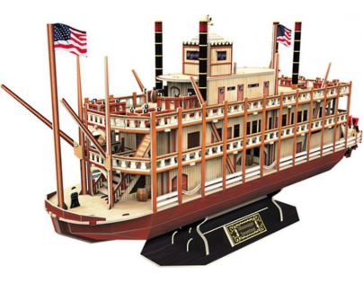 HM Studio 3D puzzle Mississippi Steamboat 142 dielikov