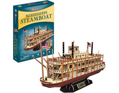 HM Studio 3D puzzle Mississippi Steamboat 142 dielikov