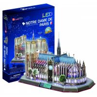 HM Studio Puzzle 3D Notre Dame de Paris LED 144 dílků - Poškozený obal HM Studio Puzzle 3D Notre Dame de Paris LED 144 dílků - Poškozený obal