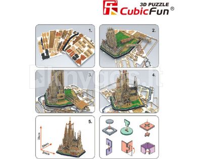 HM Studio 3D puzzle Sagrada Família 194 dílků