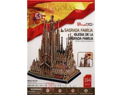 HM Studio 3D puzzle Sagrada Família 194 dílků