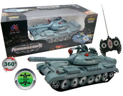 Hm Studio RC Vojenský tank 1:16 - Šedý