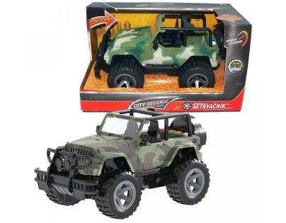 HM Studio Vojenský jeep 1:16 se setrvačníkem