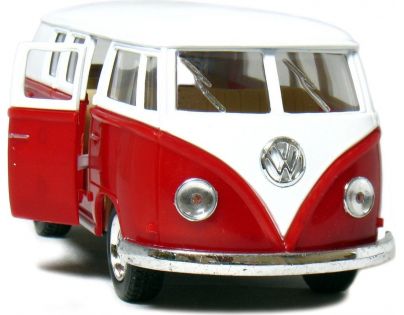 HM Studio VW Classical Bus Ivory Top 1962 červený