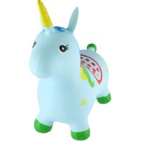 Teddies Hopsadlo modrý jednorožec výška sedla 28 cm 3
