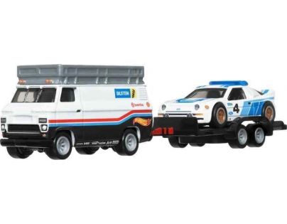 Hot Wheels 3 ks Prémiový angličák s tímovým ťahačom dodávka