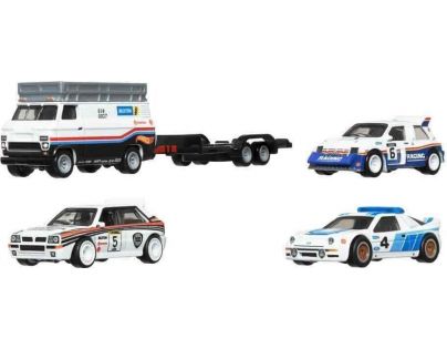 Hot Wheels 3 ks Prémiový angličák s tímovým ťahačom dodávka