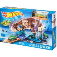 Hot Wheels BGH87 Dráha závodní překážky - Gorilla Getaway 2