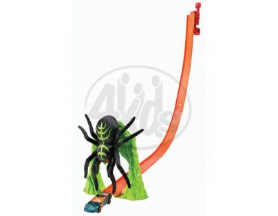 Hot Wheels Dráha závodní překážky - Pavoučí úder