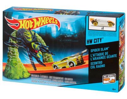 Hot Wheels Dráha závodní překážky - Pavoučí úder
