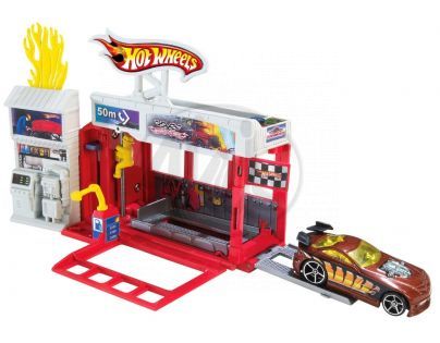Hot Wheels Set městem na kolech - Závodní hasičská stanice