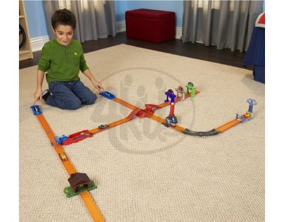 Hot Wheels Track Builder základní set - Explodující bouda