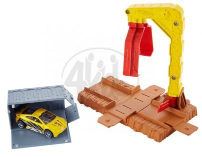 Hot Wheels Track Builder základní set - Pád kontejneru