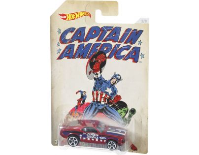 Hot Wheels Captain America angličák - 70 Ford Mustang Mach1