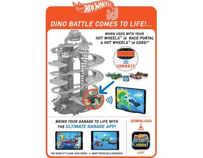 Hot Wheels city garáž s T-Rexom