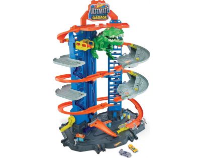 Hot Wheels city garáž s T-Rexom