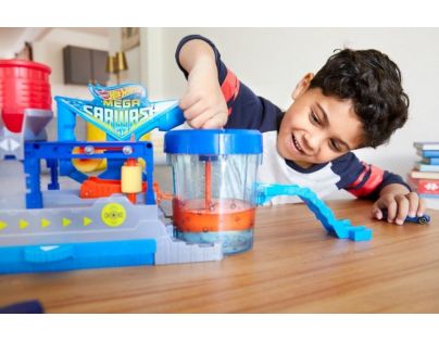 Hot Wheels city mega automyčka