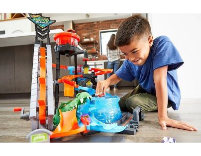 Hot Wheels city ultimátní automyčka s aligátorem