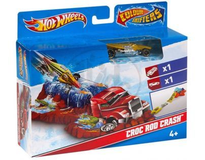 Hot Wheels Color Shifters Hrací sada Croc Rod Crash