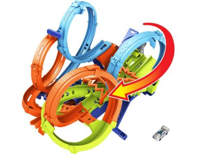 Hot Wheels Dráha so štyrmi slučkami