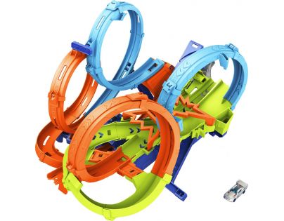 Hot Wheels Dráha so štyrmi slučkami