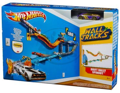 Hot Wheels W2104 Jízda po zdi základní sada - Drift Rally Spinout