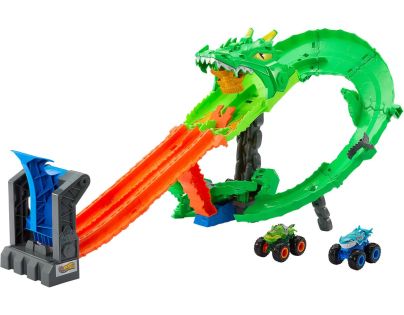 Hot Wheels Monster Trucks dráha dračia skaza