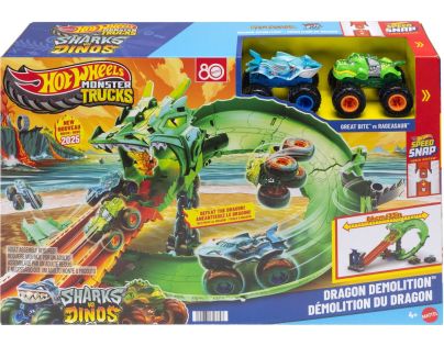 Hot Wheels Monster Trucks dráha dračia skaza